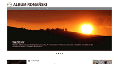 Desktop Screenshot of albumromanski.pl